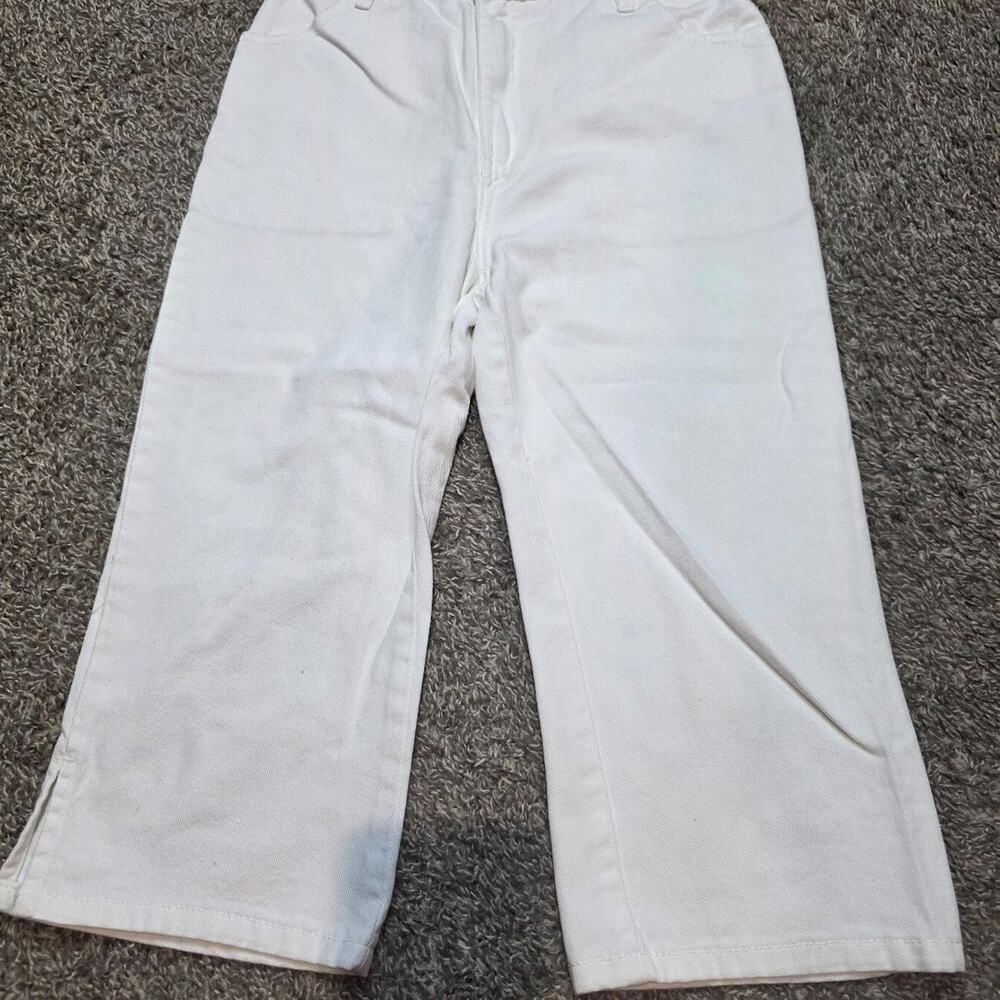 Faded glory catit capris white jean pants